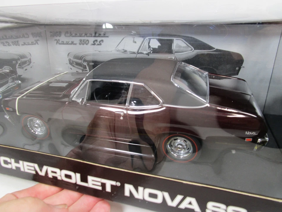 GMP 1/18 PEACHSTATE BURGANDY 1968 CHEVY NOVA SS 350 *2335 MADE* NICE NOT PERFECT - Image 3 of 4