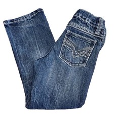 WRANGLER 20X Vintage Bootcut Jeans Boys 5 Slim 20 X 18 Blue Adjustable Waist