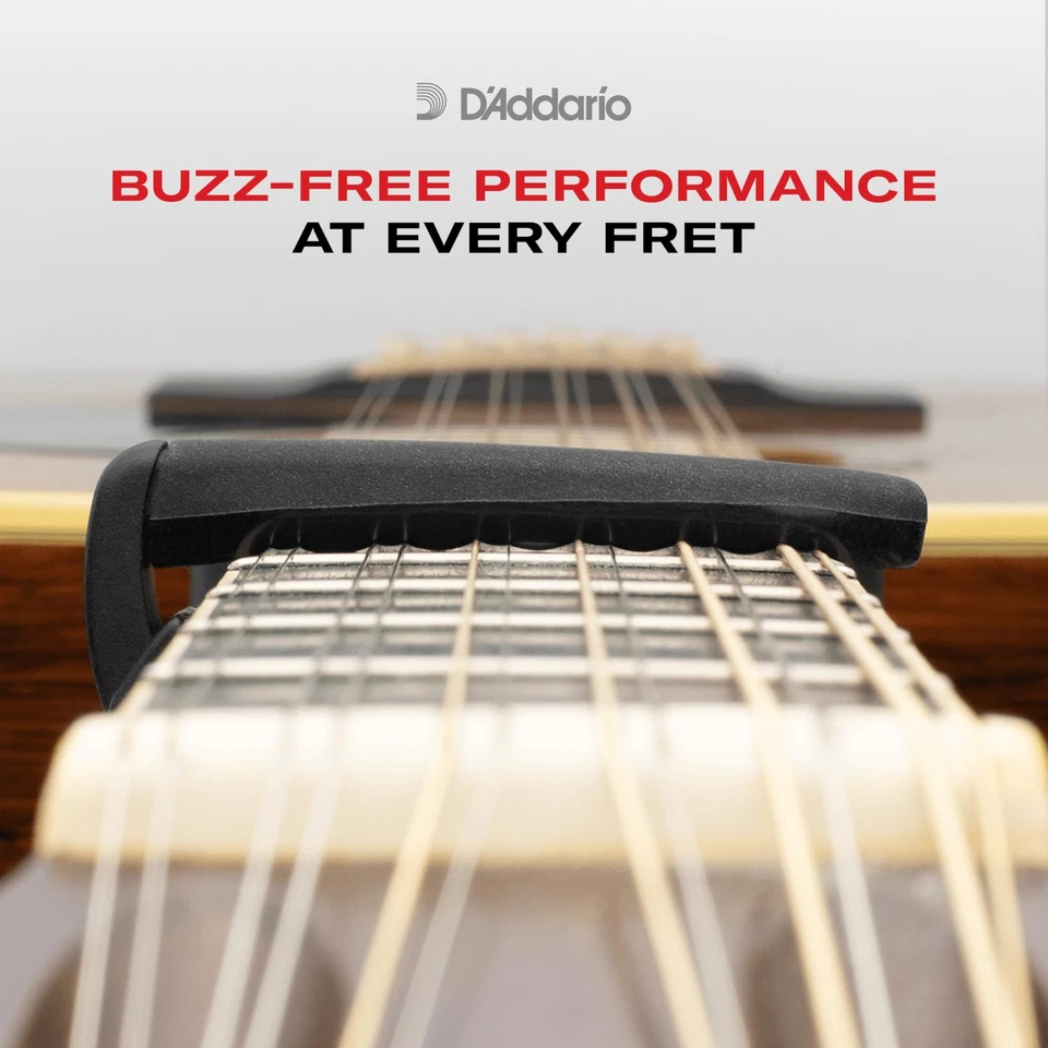 Black Capo High Performance Micrometer Tension Adjustment For Guitars - image 2 of 4