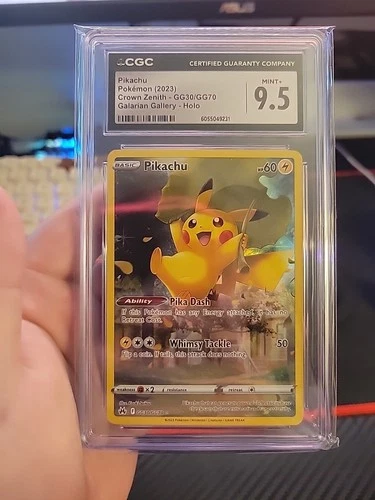 Pikachu GG30/GG70 Crown Zenith: Galarian Gallery CGC 9.5