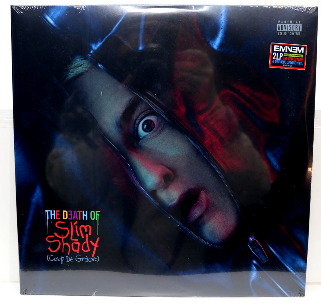 EMINEM THE DEATH OF SLIM SHADY RED & BLUE VINYL 2LP   (13004)