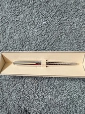 Rolex Bolígrafo Rayas Plateadas ROLEX Grabado Ejecutivo Caja Coleccionable Nuevo