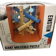 Albert Einstein's Giant Molecule Puzzle Wooden Brain Teaser by Professor Puzzle