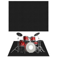 4x6ft Soundproof Drum Rug Mat with Non-Slip Bottom for Electric Jazz Drums