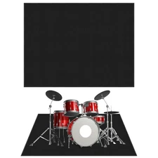 4x6ft Soundproof Drum Rug Mat with Non-Slip Bottom for Electric  Jazz Drums