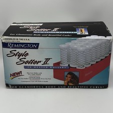 Vintage Remington Style Setter II H-1080 20 Heated Hair Rollers Curlers With Box