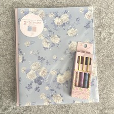 LoveShackFancy x Target Yoobi 2-Pack Folder and Pen Set Bundle New In Package