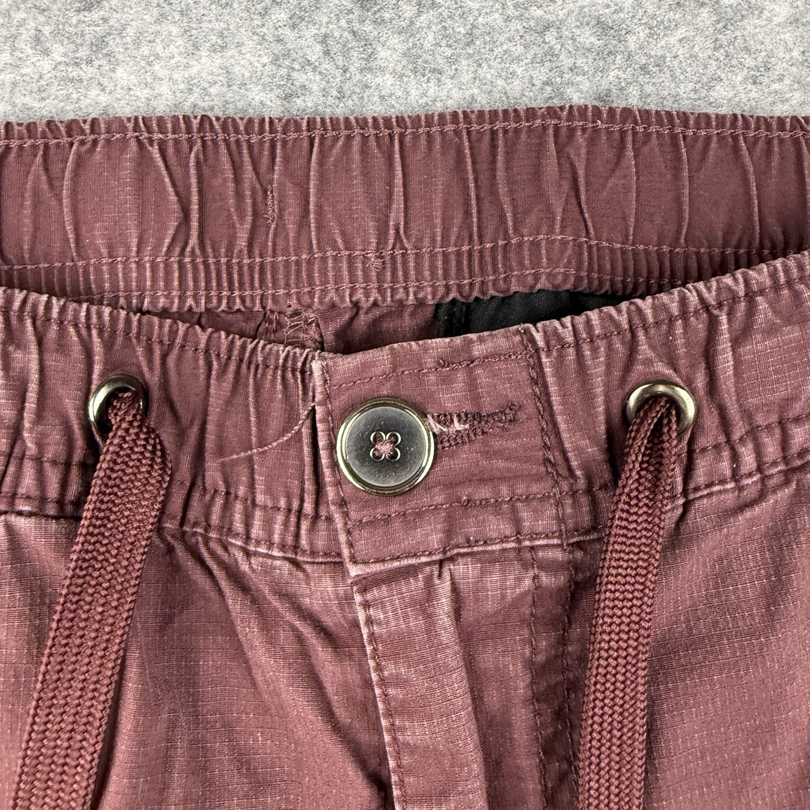 BYLT Weekender Red Maroon Drawstring Elastic Carg… - image 6