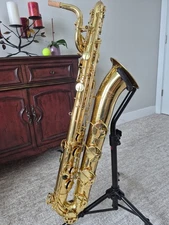 YAMAHA YBS-52 LOW A BARITONE SAXOPHONE - PROFESSIONALLY SERVICED, READY TO PLAY