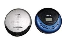 RCA RP3013 CD Player with FM Tuner Blue/Black & Coby CX-CD 109 CD Player PARTS