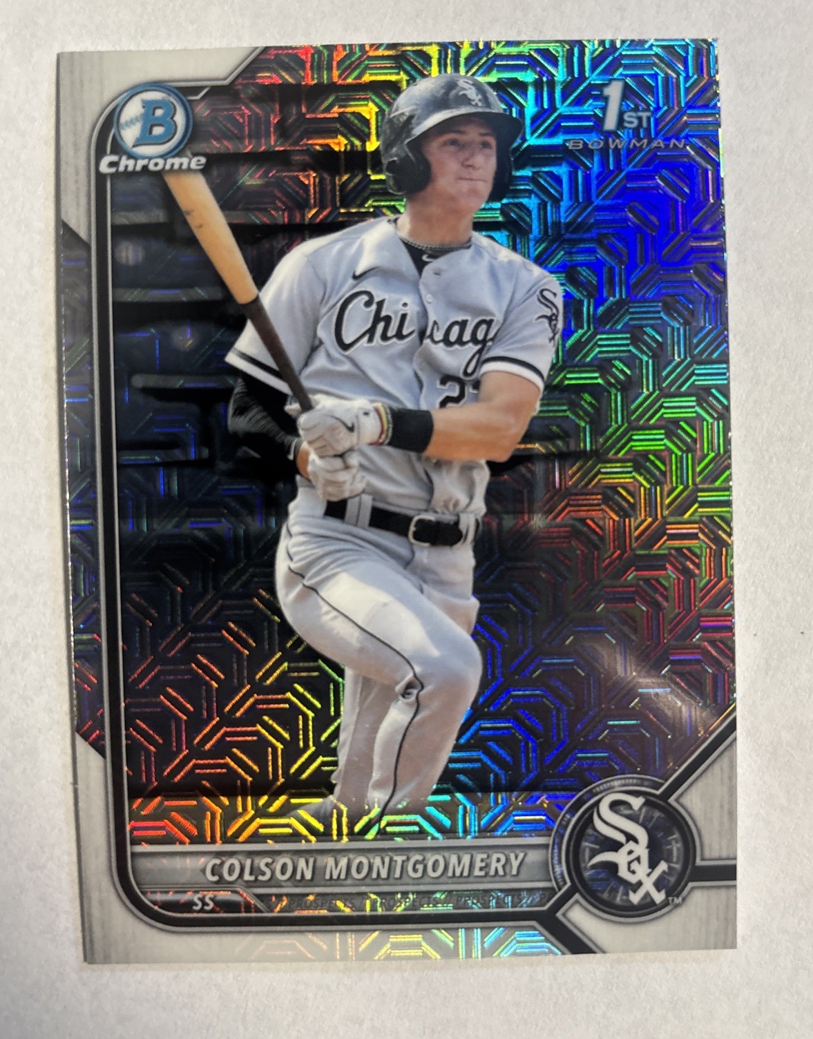 2022 Bowman - Chrome Prospects Colson Montgomery #BCP-71 Mojo Refractor (RC)
