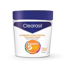 Clearasil Stubborn Acne Control 5-in-1 Daily Pads with Salicylic Acid Acne