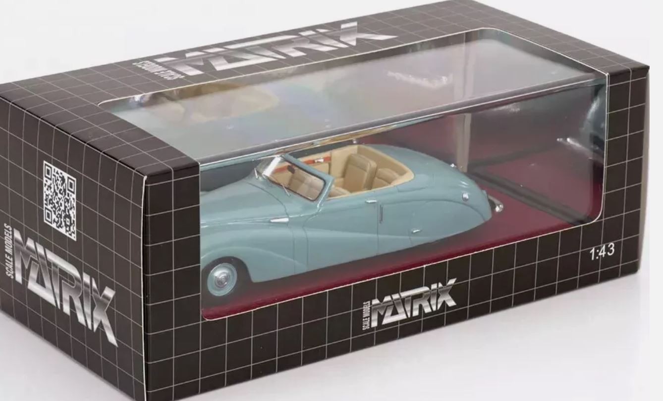 Daimler DE36 Hooper 1953 miniature d'exception en vert Matrix Scale Models 1/43
