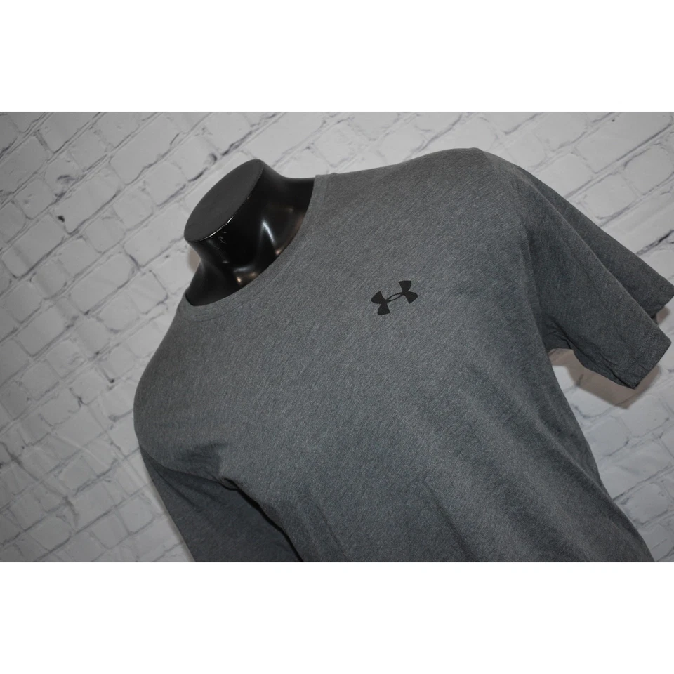 Lote de 2 Camisas de Gimnasio Under Armour Para Hombre Talla 2XL XXL Mezcla de Poliéster Blanco Gris Foto 3 de 4