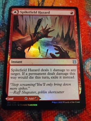 FOIL Spikefield Hazard - Zendikar Rising - NM - Magic: The Gathering - MTG