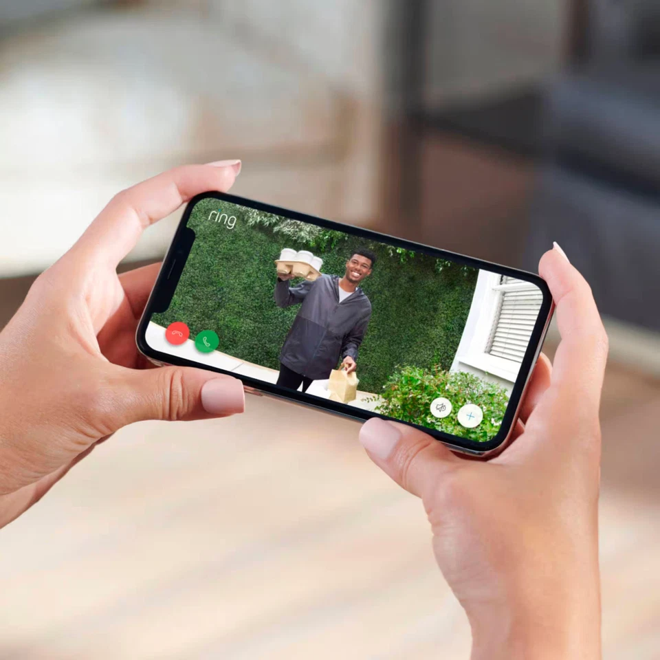 Ring - Timbre Video Inteligente Wi-Fi - Cableado con Timbre - Negro Foto 4 de 4