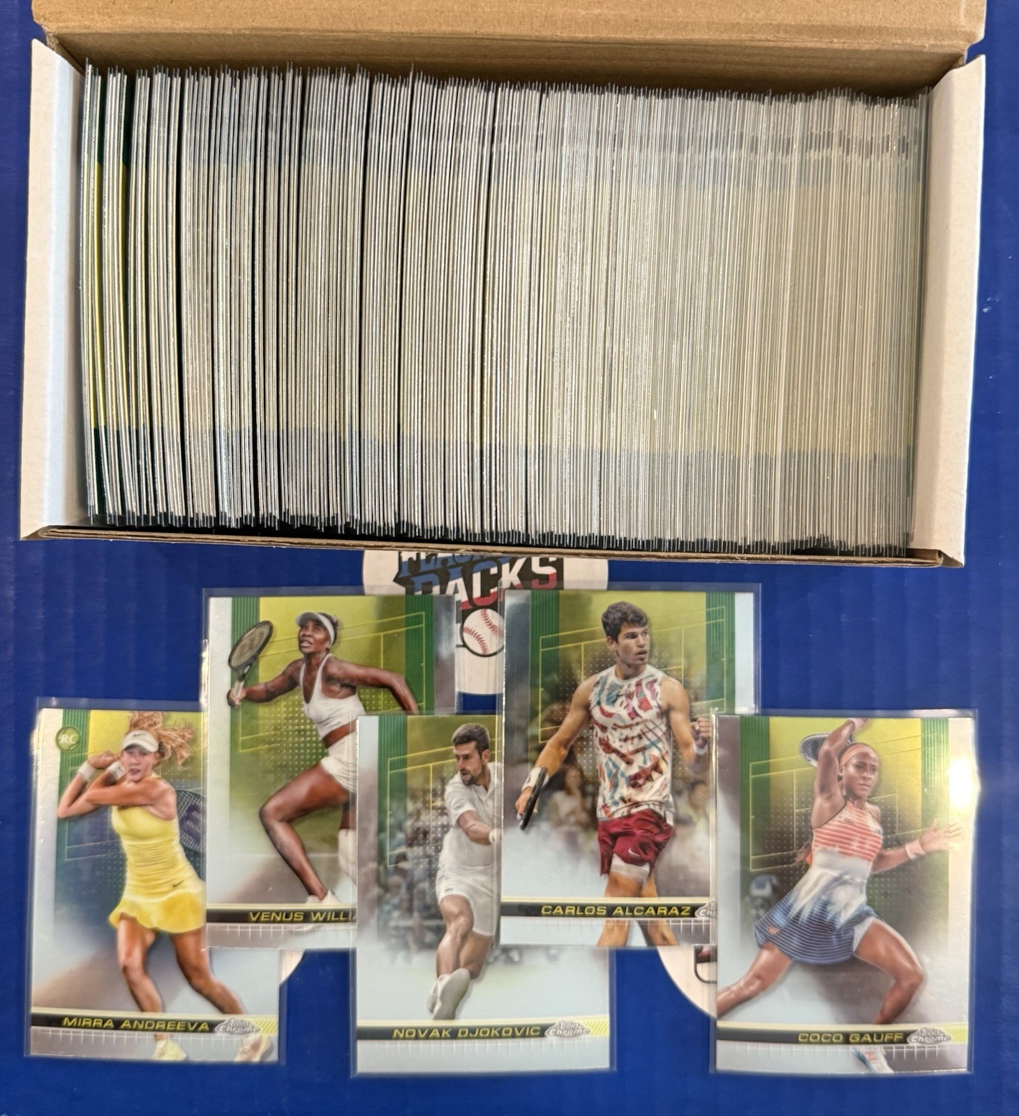 2024 Topps Chrome Tennis Complete Base Card Set 1-200! Alcaraz Coco Andreeva
