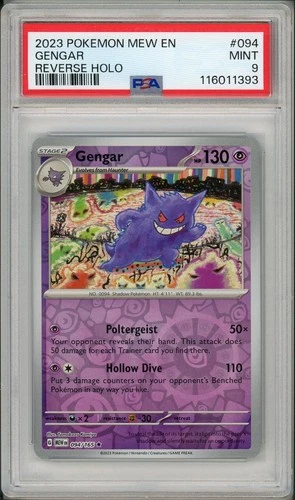 2024 Pokemon MEW 151 Gengar Reverse Holo #094 PSA 9