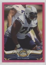 2013 Topps Chrome BCA Pink Refractor 271/399 DJ Fluker #134 0b1f