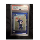 2024 Panini Donruss Optic Drake Maye Blue Glitter Rated Rookie #229 PSA 10