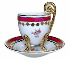 KPM Demitasse Espresso Mini Footed Cup Gold Gilt