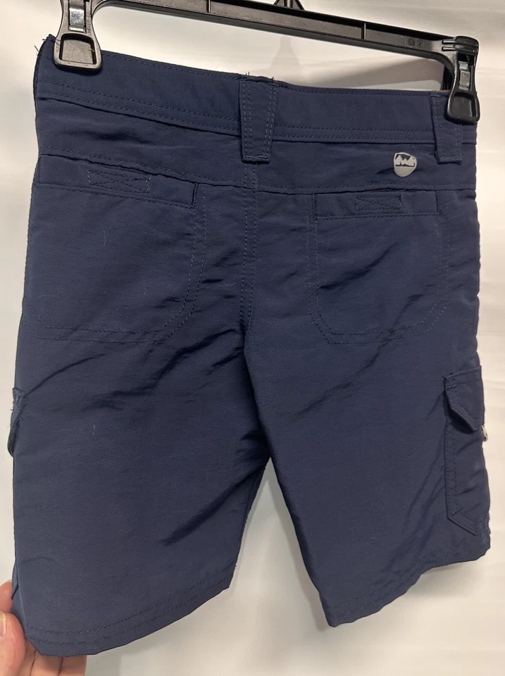 Wrangler Explore Boys Blue Cargo Shorts NEW Adjustable Waistband Size 4 - Image 2 of 4