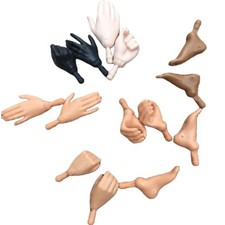 New Original Replacement Doll Hands Monstering High Doll Toy Parts Black Gray Ye