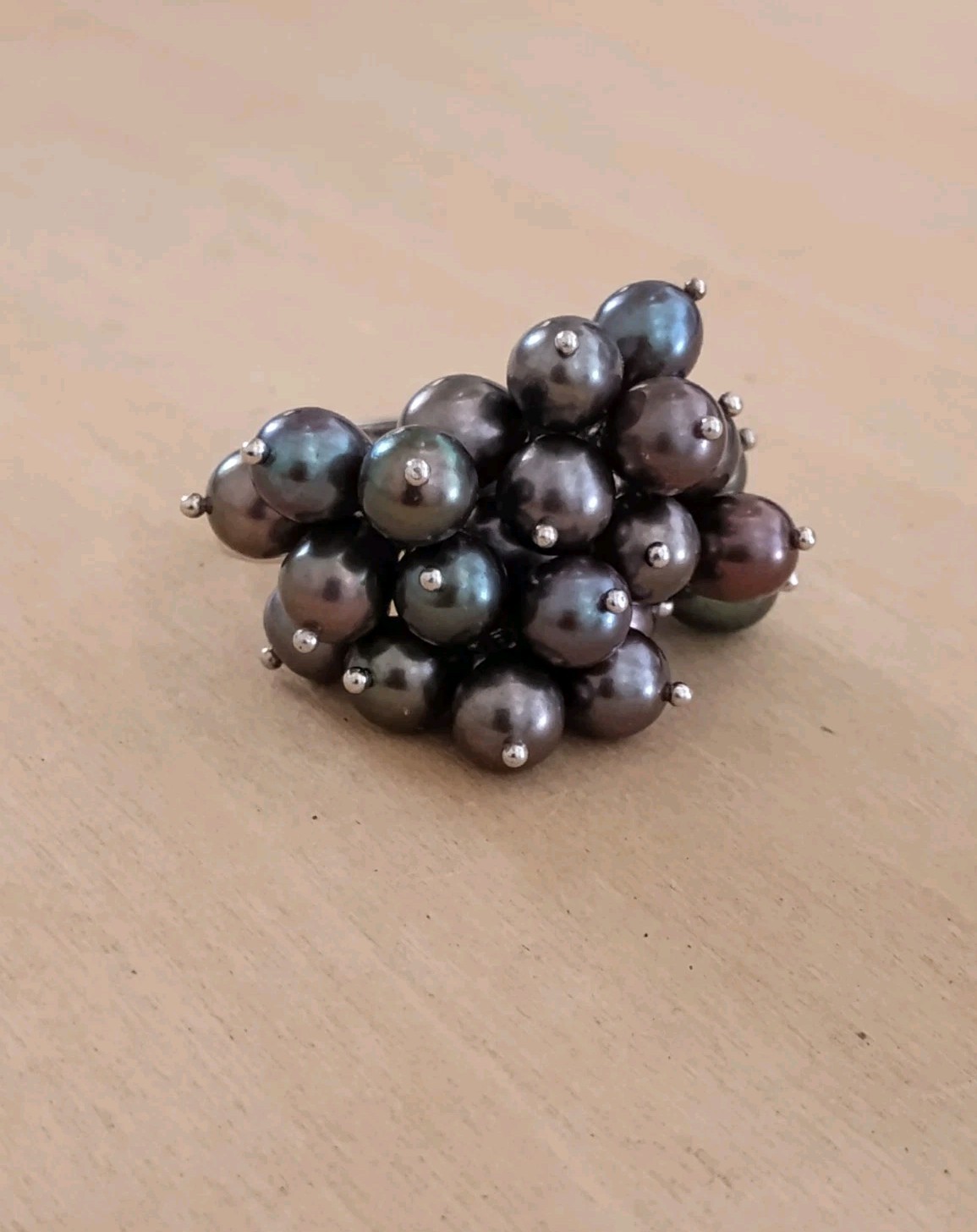 CGI 925 Sterling Silver Cha-Cha Ring • Peacock Gr… - image 21