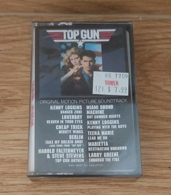 Top Gun Soundtrack-  BRAND NEW SEALED - CASSETTE NOS SEALED!!
