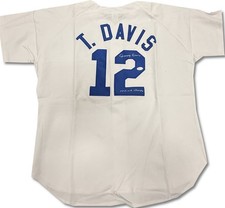 Tommy Davis Signed Autographed Jersey "1963 WS Champs" Dodgers JSA WP041074