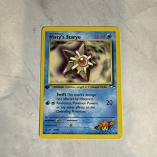 Pokémon TCG Misty's Staryu 90/132 Regular 1st Edition Common Gym Heroes VLP