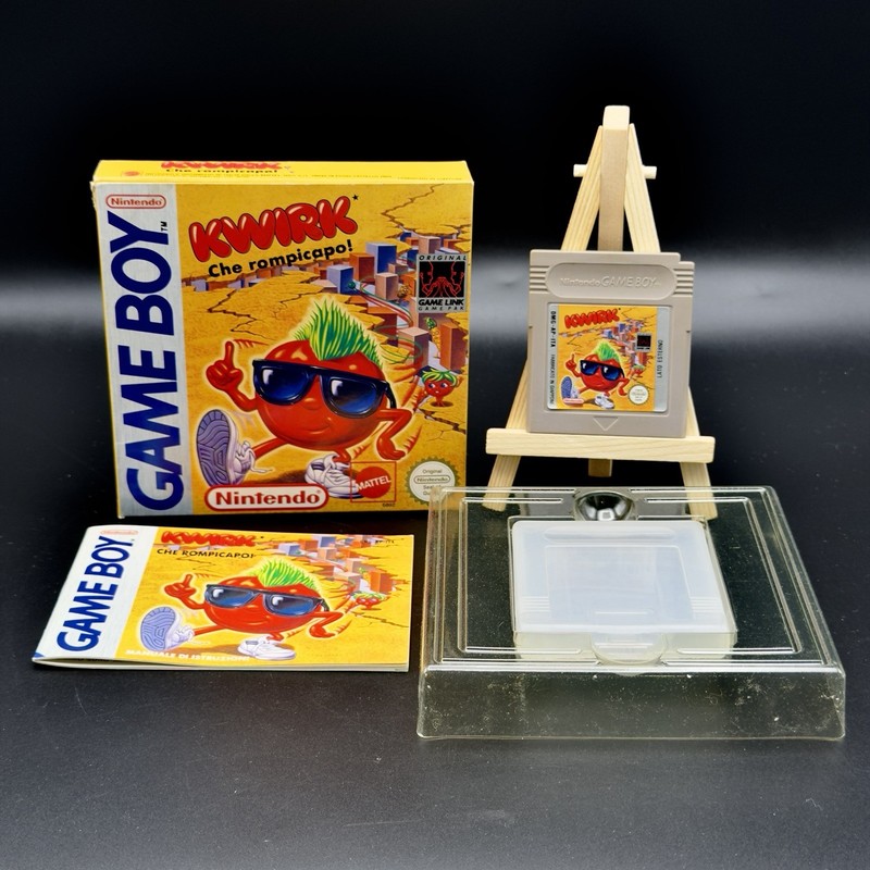 KWIRK PUZZLE NINTENDO GAME BOY PAL ITALIAN COMPLETE MATTEL ITA RARE CIB