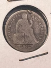 1887 Seated Liberty Dime Silver Circulated United States 10C
