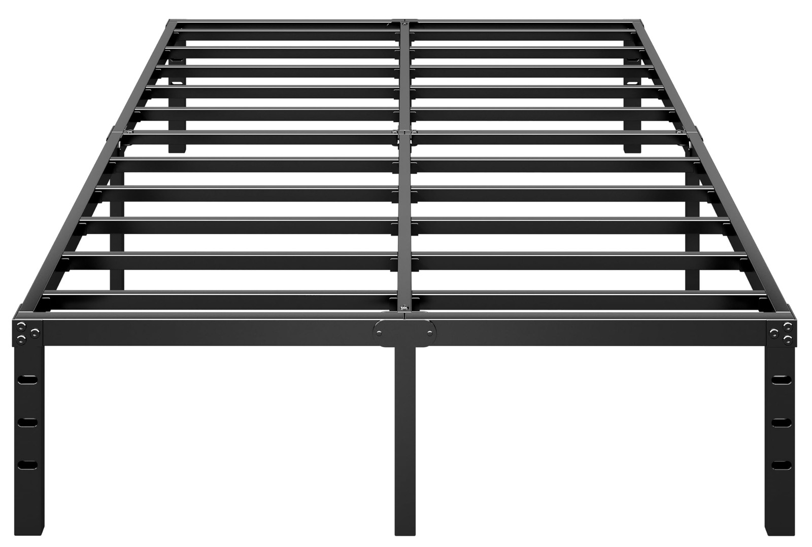 Base De Cama Metal Queen Size 14 Pulgadas Para Marco Plataforma Negra En Oferta
