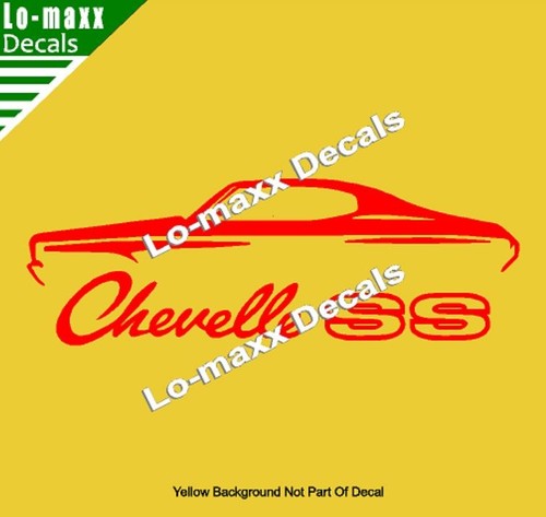 Chevelle SS Vinyl Sticker Muscle Car High Performance Graphic Die Cut Decal - Picture 14 of 32