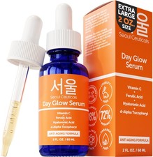 SeoulCeuticals Large 2oz Korean 20 Vitamin C Hyaluronic Acid Serum  CE Feru...