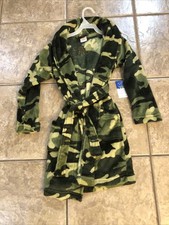 Wonder Nation Youth Boys Fleece Robe Camouflage Size 6-7