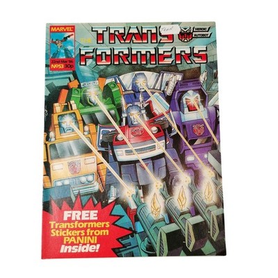 Transformers UK #53 Marvel UK 22nd March 1986 Comic G1 MTMTE Tracks Skids Hoist
