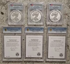 2019-S Enhanced Reverse Proof Silver American Eagles First Strike PCGS PR70