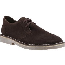 Image of Hush Puppies Scout Classic 2 Hole Suede Desert Shoes Choc 9