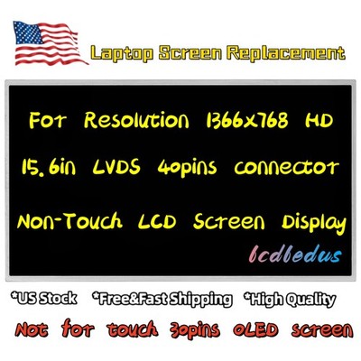 New 15.6'' LED Screen for Dell Inspiron 1545 & 15R Laptop HD Non-Touch LCD