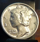 1941-s . Mercury Dime . AU . Almost Uncirculated . Silver  FREE SHIPPING