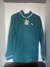 Puma Men's Full Zip Small Green Track Suit