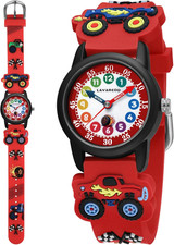 Kids Watch, Cute 3D Cartoon Toddler Watches, Waterproof Analog Learning-To-Tell-