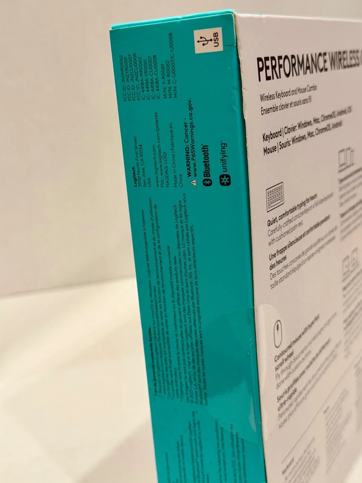 Logitech Performance Wireless Keyboard and Mouse Combo PN 920-011291 - Image 4 of 4