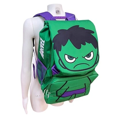 Hulk Grand Sac à Dos Extensible 45x30cm École Élémentaire Enfant Garçon Cope - Photo 1/3