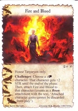 3 x Fire and Blood AGoT LCG 1.0 Game of Thrones The Pirates of Lys 57