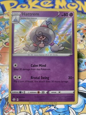 gmax pokemon card VMAX Hatterene HP 320 GMax Smite Attack VMAX Rarity Colorful Pokmon