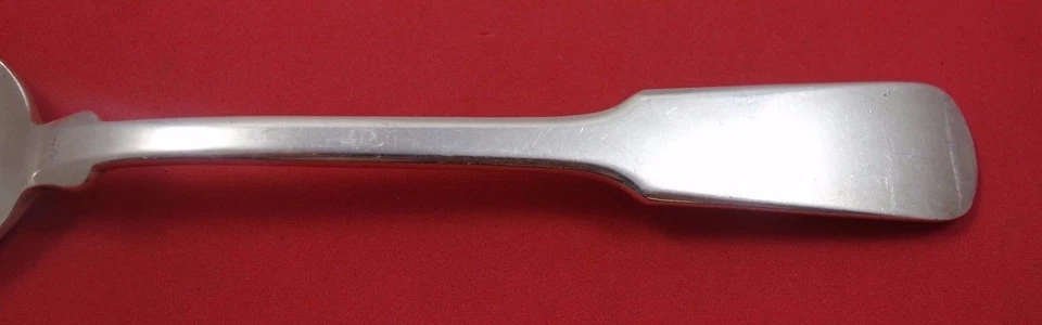 Colonial Fiddle by Tuttle Sterling Silver Serving Spoon Pierced Original 9" - Image 2 of 2