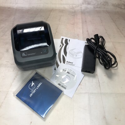 Jet Set Label Zebra GK420d Direct Thermal Label Printer Includes Jetset Label Design ...